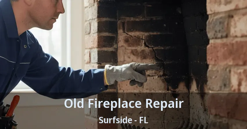 Old Fireplace Repair Surfside - FL