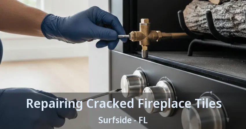 Repairing Cracked Fireplace Tiles Surfside - FL